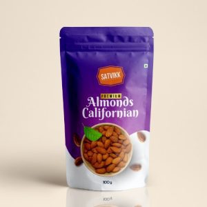 Satvikk Premium Almonds Californian 100g